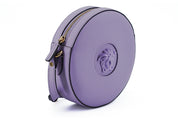 Versace Elegant Purple Round Shoulder Bag
