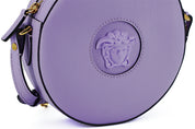 Versace Elegant Purple Round Shoulder Bag