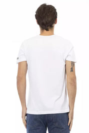 Trussardi Action White Cotton Men T-Shirt