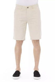 Baldinini Trend Beige Cotton Men Bermuda Short