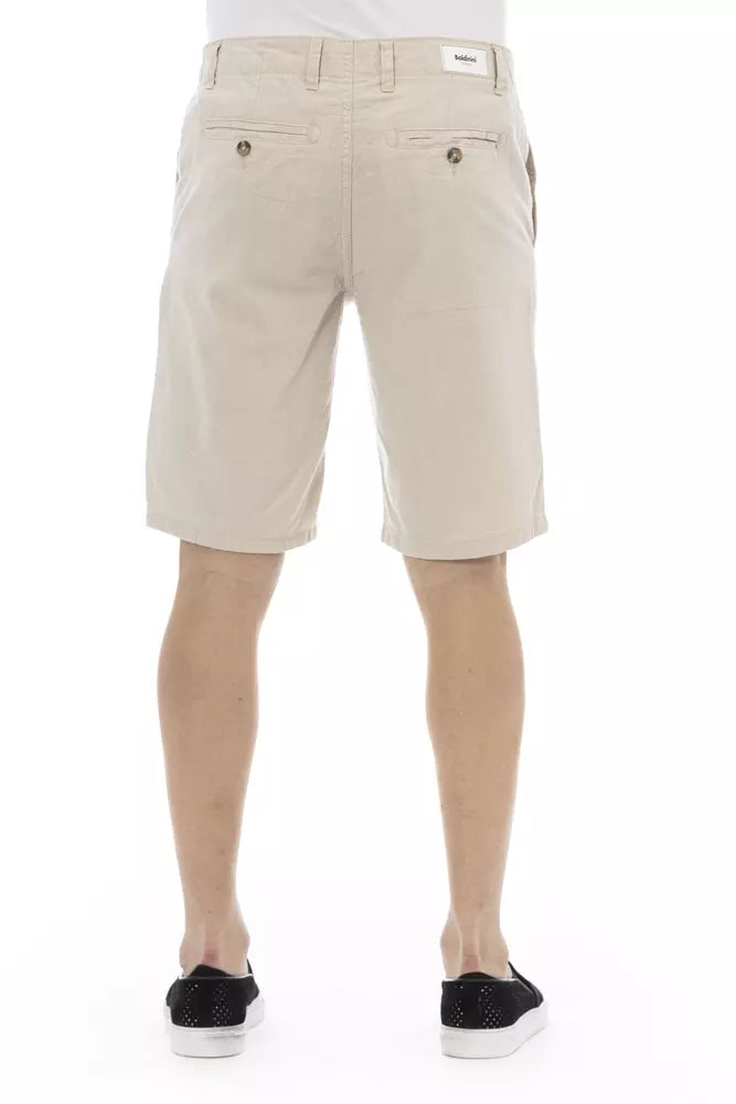 Baldinini Trend Beige Cotton Men Bermuda Short