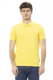 Baldinini Trend Yellow Cotton Men Polo