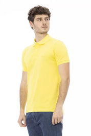 Baldinini Trend Yellow Cotton Men Polo