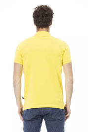 Baldinini Trend Yellow Cotton Men Polo