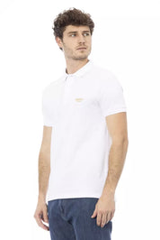 Baldinini Trend White Cotton Men Polo