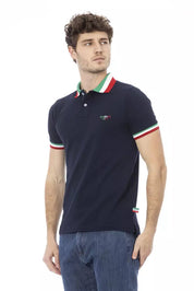 Baldinini Trend Blue Cotton Men Polo