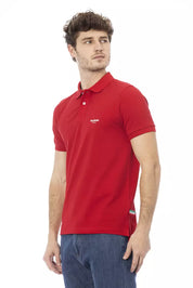 Baldinini Trend Red Cotton Men Polo