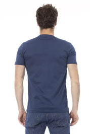 Baldinini Trend Blue Cotton Men T-Shirt