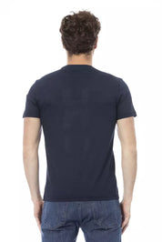 Baldinini Trend Blue Cotton Men's T-Shirt