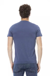 Baldinini Trend Blue Cotton Men T-Shirt