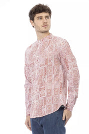 Baldinini Trend Red Cotton Men Shirt