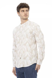 Baldinini Trend Beige Cotton Men Shirt