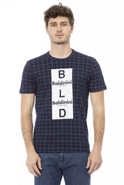 Baldinini Trend Blue Cotton Men T-Shirt