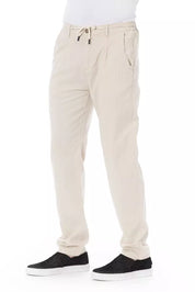 Baldinini Trend Beige Cotton Men Chino