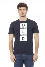 Baldinini Trend Blue Cotton Men T-Shirt