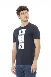 Baldinini Trend Blue Cotton Men T-Shirt