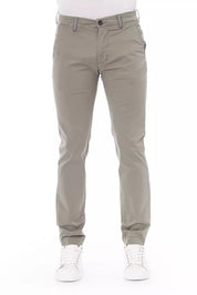 Baldinini Trend Beige Cotton Men Chino