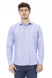 Baldinini Trend "Light Blue Cotton Men Shirt"