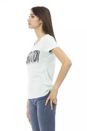 Trussardi Action Light Blue Cotton Women Top