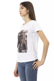 Trussardi Action White Cotton Women T-Shirt