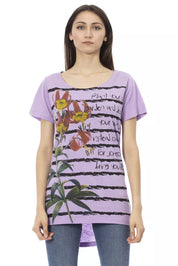 Trussardi Action Purple Cotton Women T-Shirt