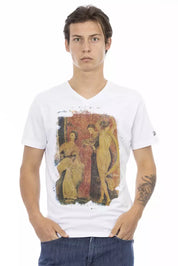 Trussardi Action White Cotton Men T-Shirt