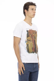 Trussardi Action White Cotton Men T-Shirt