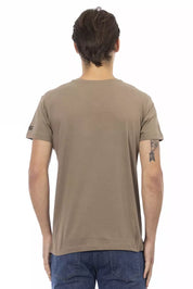 Trussardi Action Brown Cotton Men T-Shirt