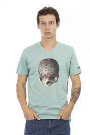 Trussardi Action Green Cotton Men's T-Shirt