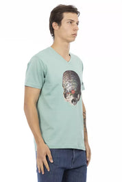 Trussardi Action Green Cotton Men's T-Shirt