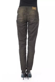 BYBLOS Black Cotton Women's Regular Jeans
