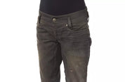 BYBLOS Black Cotton Women's Regular Jeans