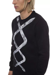 Nicolo Tonetto Black Cotton Men Sweater