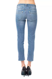 Ungaro Fever Light Blue Cotton Women Jeans
