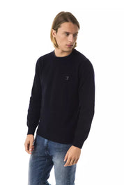 Uominitaliani Blue Wool Men Sweater