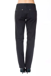 Ungaro Fever Blue Cotton Women's Pants