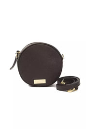 Pompei Donatella Brown Leather Women Crossbody Bag
