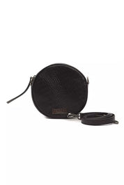 Pompei Donatella Black Leather Women Crossbody Bag