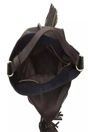 Pompei Donatella Brown Leather Women Shoulder Bag
