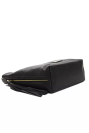 Pompei Donatella Black Leather Women Shoulder Bag