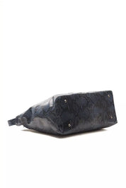 Pompei Donatella Blue Leather Women Shoulder Bag