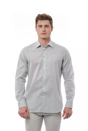 Bagutta Gray Cotton Men Shirt