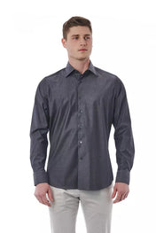 Bagutta "Gray Cotton Men's Shirt"