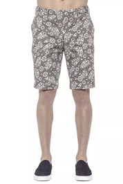 PT Torino Green Cotton Men's Bermuda Short