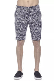 PT Torino Blue Cotton Mens Bermuda Short