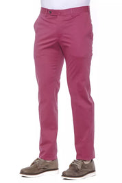 PT Torino Fuchsia Cotton Men Trouser