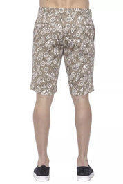 PT Torino Beige Cotton Mens Bermuda Short