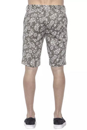 PT Torino Green Cotton Men's Bermuda Short