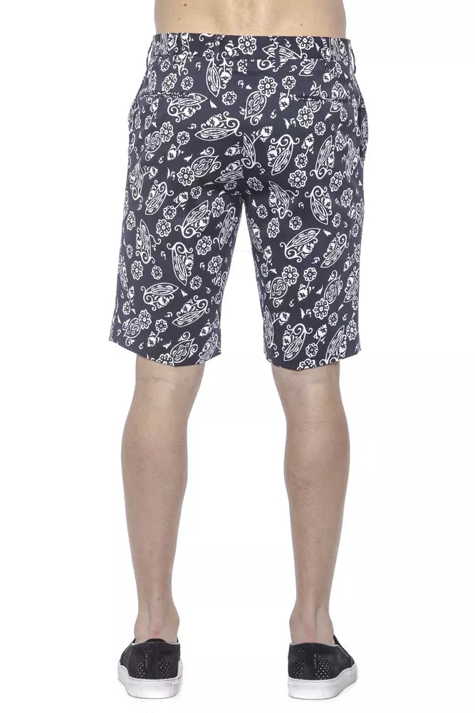 PT Torino Blue Cotton Men's Bermuda Short