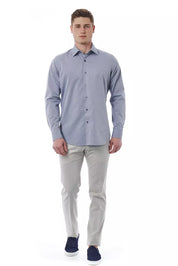 Bagutta Gray Cotton Men Shirt